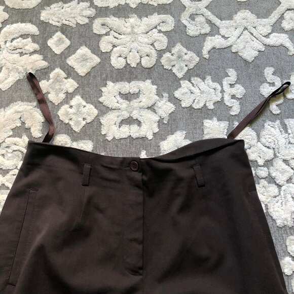 Jones New York Collection, Dark Brown, Hi-Rise, Wide Leg Dress Pants, Size 6 - Picture 6 of 11